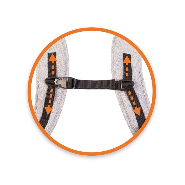 Μάρσιπος Dreambaby Oxford Grey Denim BR75567