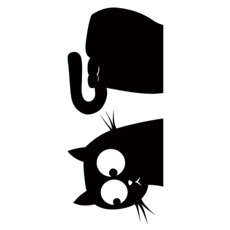 Αυτοκόλλητα Τοίχου Ango Cat & Fish S 59159