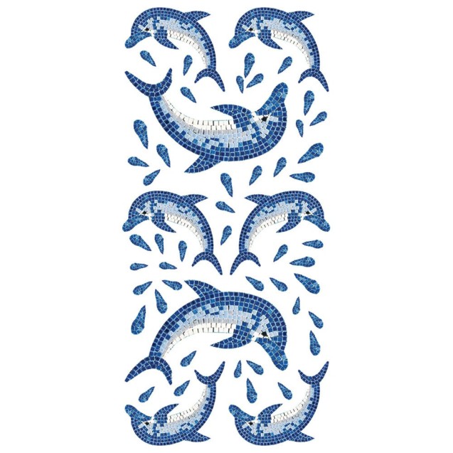 Αυτοκόλλητα Τοίχου Ango Dolphins 59601