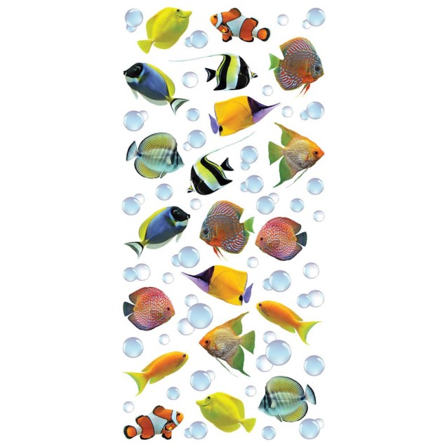Αυτοκόλλητα Τοίχου Ango Colourful Fishes 59604