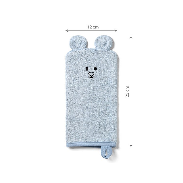 Γάντι Πλυσίματος Babyono Bamboo Μπλε BN787/02...