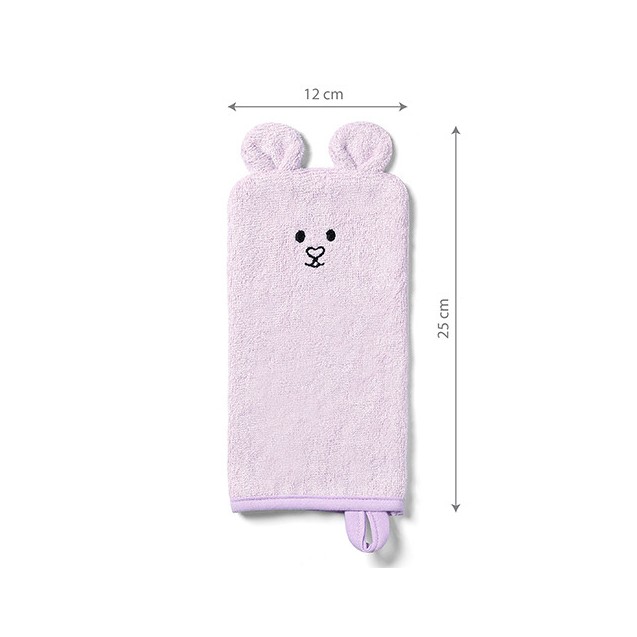 Γάντι Πλυσίματος Babyono Bamboo Μωβ BN787/01 12x25