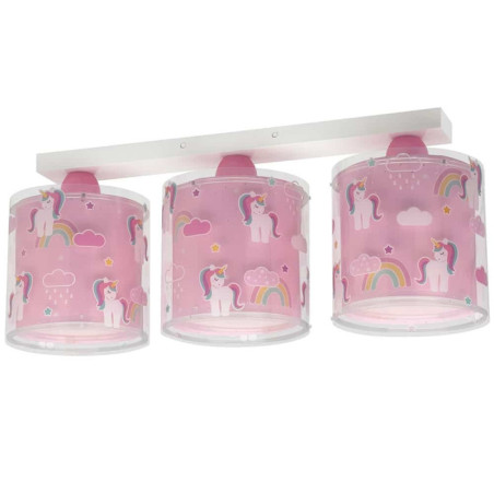 Παιδικό Φωτιστικό Οροφής Τρίφωτο Ango Unicorns 41593