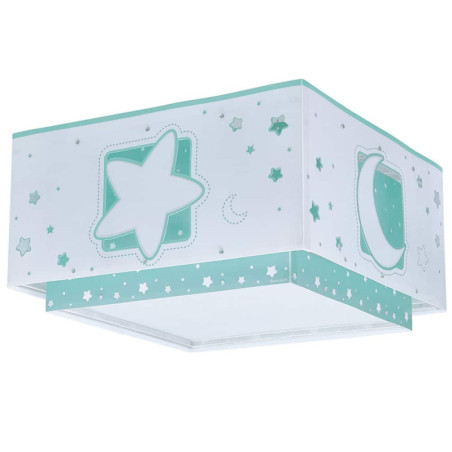 Παιδικό Φωτιστικό Οροφής Πλαφονιέρα Ango Moonlight Green 63236H