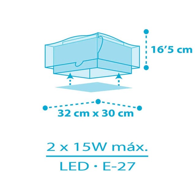 Παιδικό Φωτιστικό Οροφής Πλαφονιέρα Ango Little...