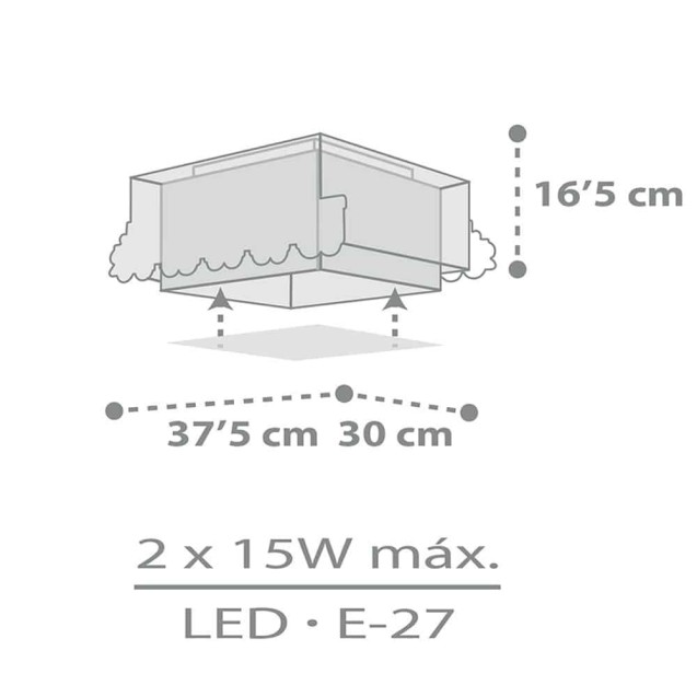 Παιδικό Φωτιστικό Οροφής Πλαφονιέρα Ango The...