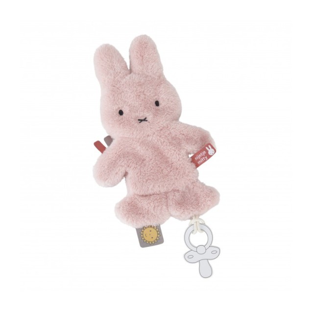 Πανάκι Παρηγοριάς με Κλιπ Πιπίλας Miffy Fluffy Ροζ