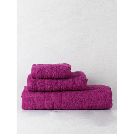 Σετ Πετσέτες 3 Τεμαχίων Anesis Cotton Pennie Μωβ