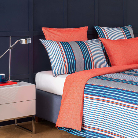 Παπλωματοθήκη King Size Tommy Hilfiger Montauk Κοραλί 260x240