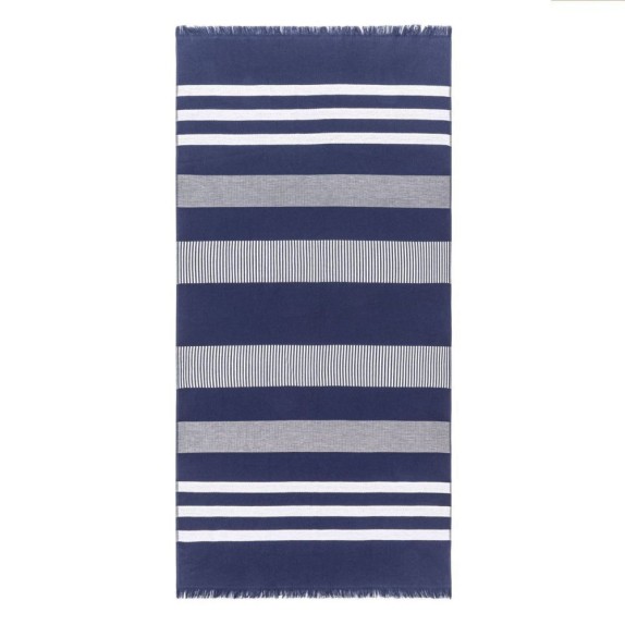 Πετσέτα Θαλάσσης Παρεό Tommy Hilfiger Breton Μπλε Σκούρο...