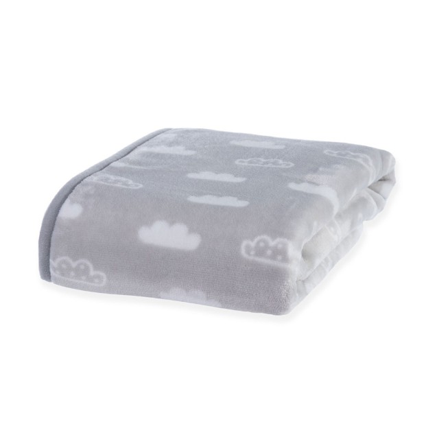Κουβέρτα Βελουτέ Αγκαλιάς Nef-Nef Clouds Grey...