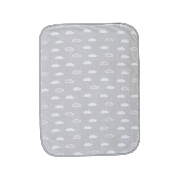 Κουβέρτα Βελουτέ Κούνιας Nef-Nef Clouds Grey...