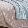 Κουβέρτα Βελουτέ Κούνιας Nef-Nef Clouds Blue 100x140