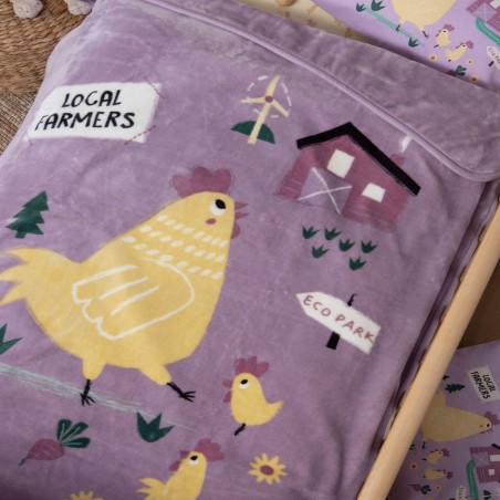 Κουβέρτα Βελουτέ Αγκαλιάς Nef-Nef Piu Piu 75x100