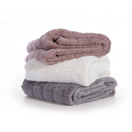 Ριχτάρι Πολυθρόνας Γούνινο Nef-Nef Barlow Ecru 140x190