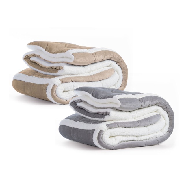 Κουβερτοπάπλωμα Υπέρδιπλο με Sherpa Nef-Nef...