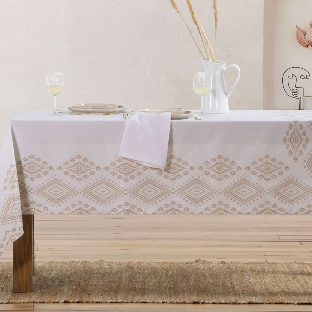 Τραπεζομάντηλο Nef-Nef Shreder Ecru 140x180