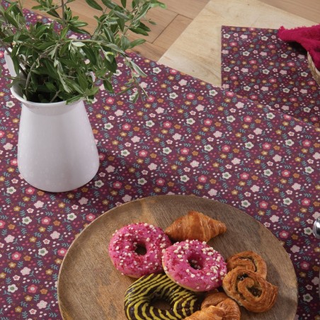 Τραπεζομάντηλο Αλέκιαστο Nef-Nef Livingry Berry 140x140