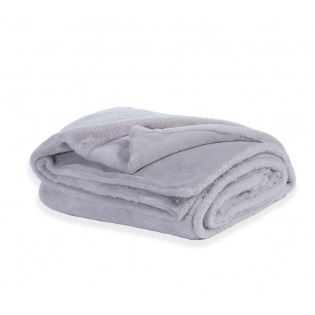 Κουβέρτα Γούνινη Υπέρδιπλη Nef-Nef Warmer Silver 240x220