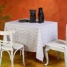 Τραπεζομάντηλο Melinen Edmonde White 140x180