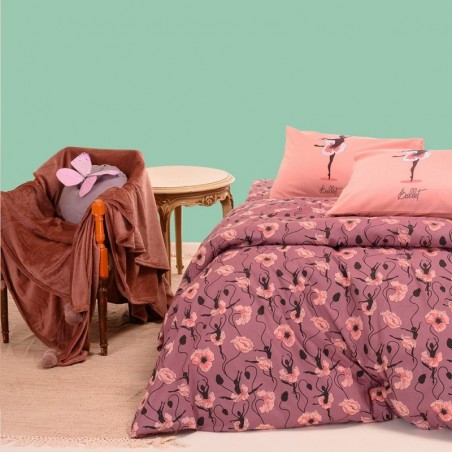 Παιδική Παπλωματοθήκη Μονή Melinen Dance Mauve 165x245