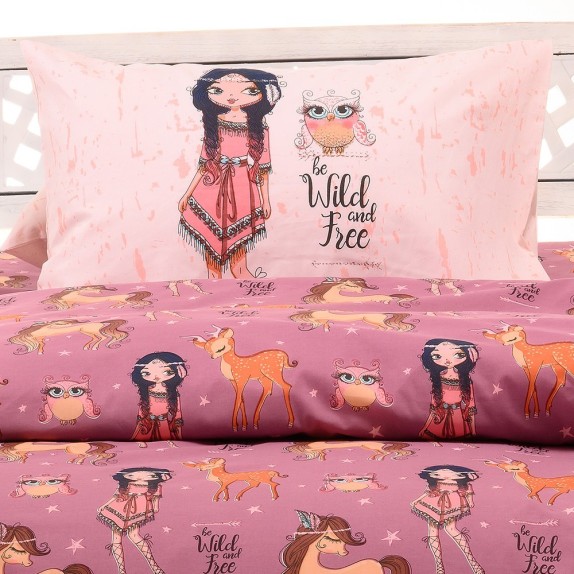 Σετ Παιδικές Μαξιλαροθήκες 2 Τεμαχίων Melinen Indian Girl...