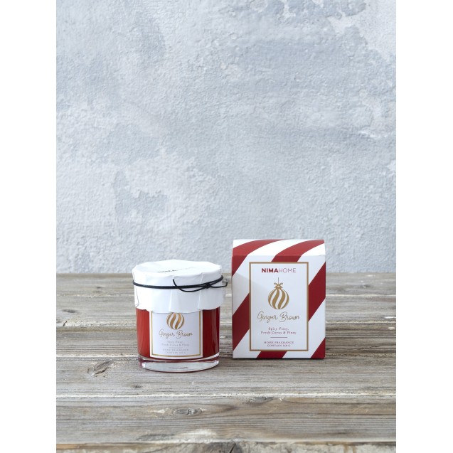 Αρωματικό Κερί Nima Ginger Brown 160gr