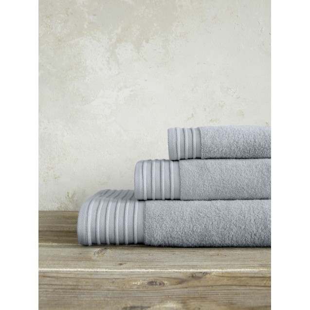 Πετσέτα Μπάνιου Nima Feel Fresh Steel Gray 90x145