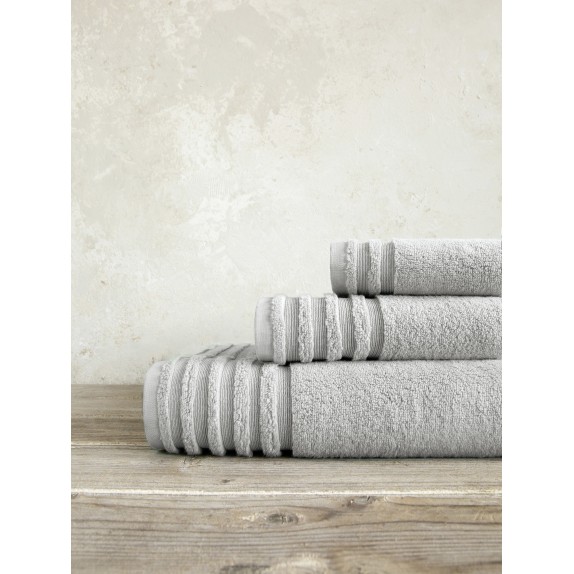 Πετσέτα Μπάνιου Nima Vista Fog Gray 90x150