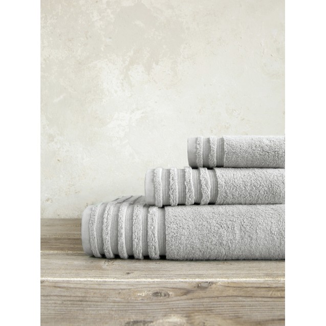Πετσέτα Μπάνιου Nima Vista Fog Gray 90x150