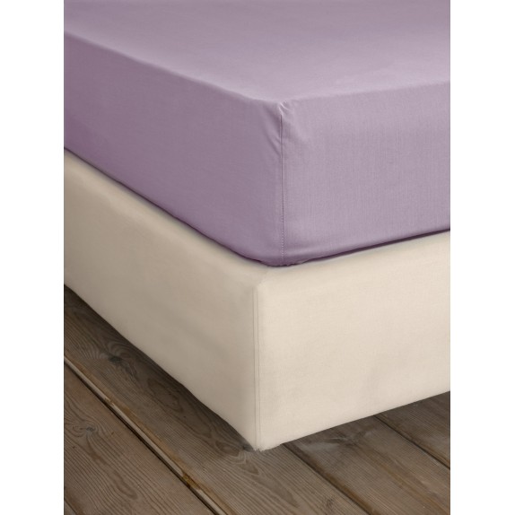 Σεντόνι Ημίδιπλο με Λάστιχο Nima Unicolors Pale Mauve...