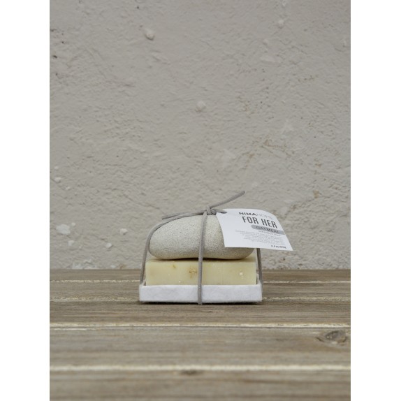 Σετ Σαπούνι Χειροποίητο 125g και Πέτρα Απολέπισης Nima...