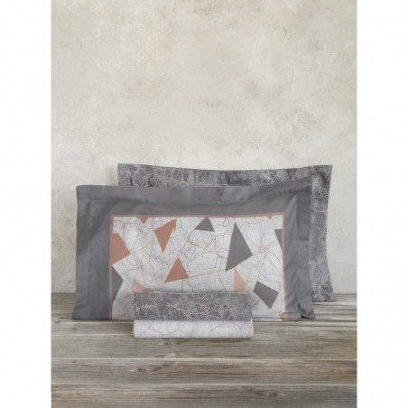 Σετ Σεντόνια Υπέρδιπλα 4 Τεμαχίων Nima Marble 240x270