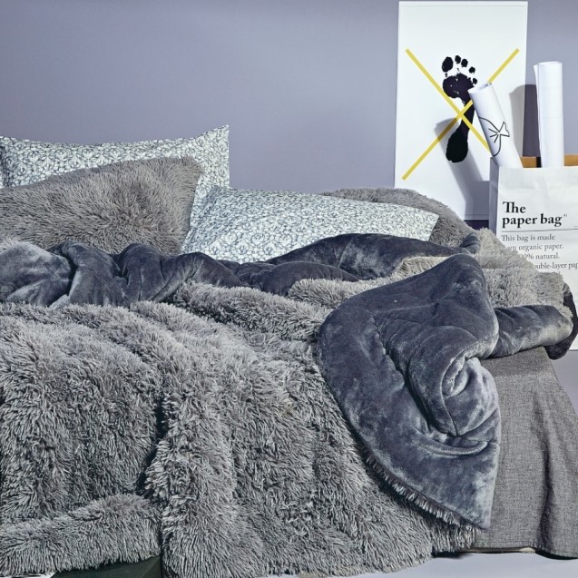 Κουβερτοπάπλωμα με Γούνα Υπέρδιπλο Kentia...