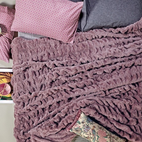 Κουβέρτα Γούνινη Υπέρδιπλη Kentia Lilah 20 220x230