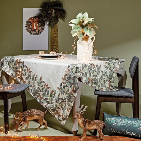 Χριστουγεννιάτικο Τραπεζομάντηλο Kentia Snow 2312 160x250