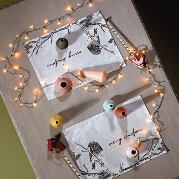  Σετ Χριστουγεννιάτικα Σουπλά 4 Τεμαχίων Kentia Snow 235...