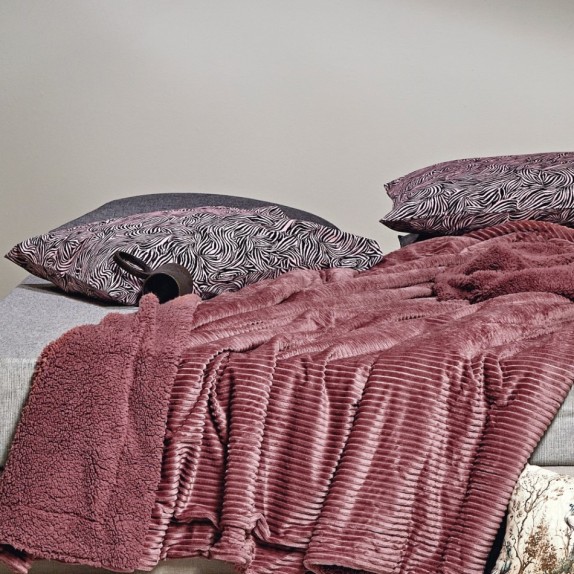 Κουβέρτα Γούνινη με Sherpa King Size Kentia Spencer 20...