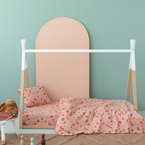 Σετ Παιδικά Σεντόνια Φανελένια Μονά με Λάστιχο 3 Τεμαχίων...