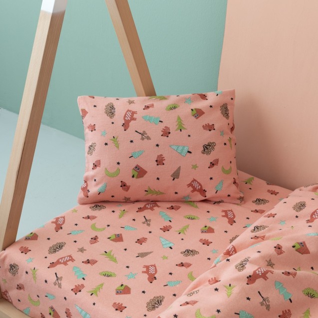 Σετ Παιδικά Σεντόνια Φανελένια Μονά με Λάστιχο...