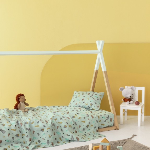 Σετ Παιδικά Σεντόνια Φανελένια Μονά 3 Τεμαχίων Palamaiki...