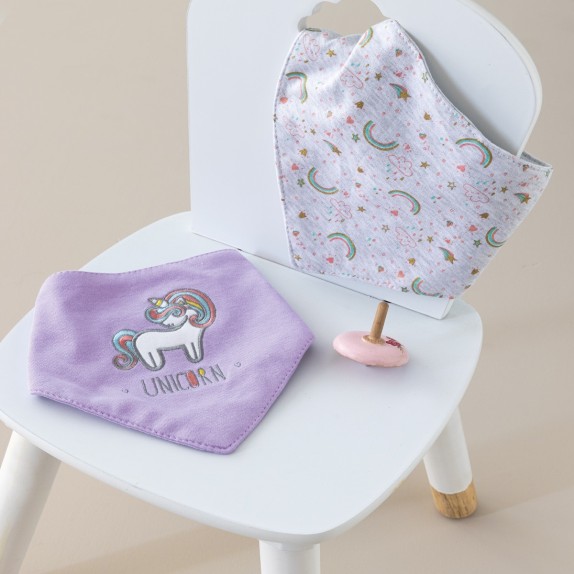 Σετ Σαλιάρες Μπαντάνα 2 Τεμαχίων Palamaiki NB0140 Girl