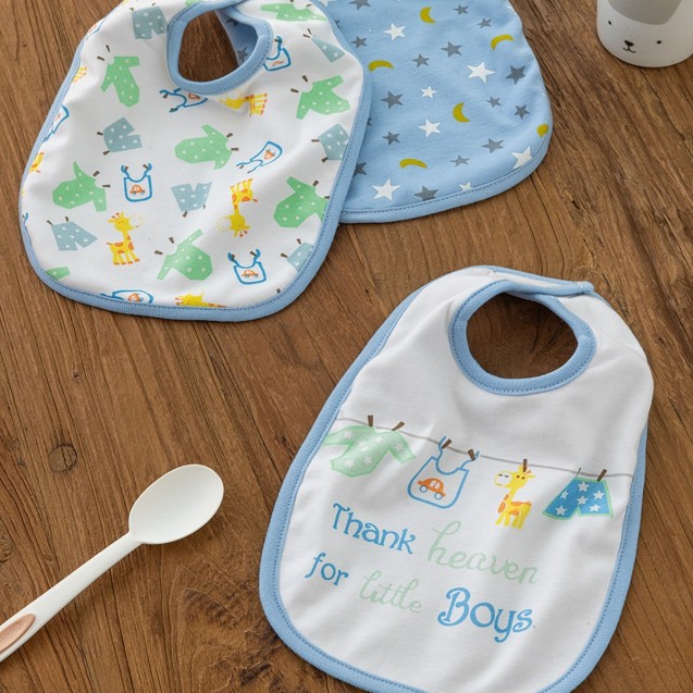 Σετ Σαλιάρες 3 Τεμαχίων Palamaiki NB0137 Blue