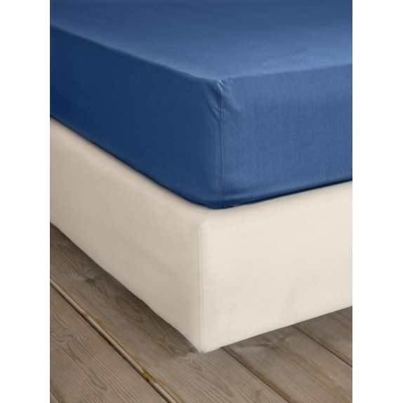 Σεντόνι King Size με Λάστιχο Nima Unicolors Dark Denim...