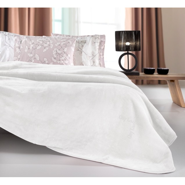 Κουβέρτα Βελουτέ Υπέρδιπλη Guy Laroche Logo Ice...