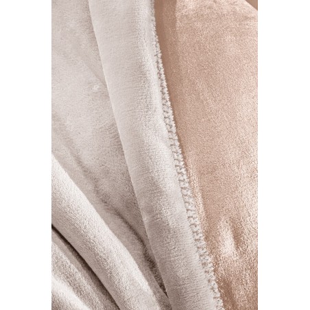 Σετ Κουβέρτα Fleece Μονή και Μαξιλαροθήκη Διακόσμησης Guy Laroche Velvet Pudra 160x240