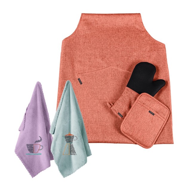 Σετ Κουζίνας 5 Τεμαχίων Guy Laroche Cook Orange