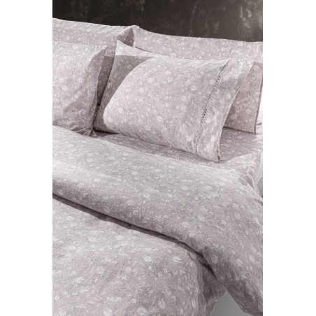 Σετ Παπλωματοθήκη Φανελένια Υπέρδιπλη 3 Τεμαχίων Guy Laroche Elodie Melanzie 225x245