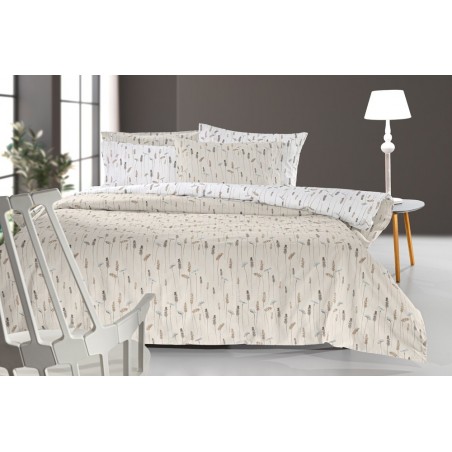 Σετ Παπλωματοθήκη Μονή 2 Τεμαχίων Guy Laroche Eloise Natural 165x225