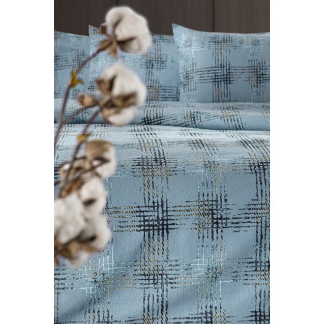 Σετ Παπλωματοθήκη Φανελένια Υπέρδιπλη 3...